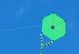 Six Cross Kite R2F - Fluo Green