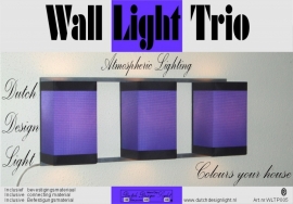 Wall Light Trio Purple