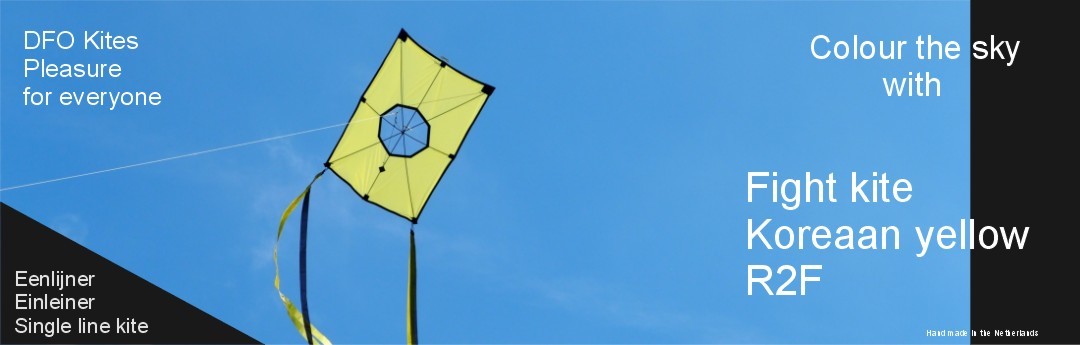 Fight kite Koreaan a yellow