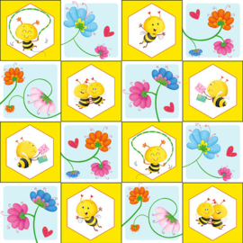 Quiltstof Busy Bees 1409-44