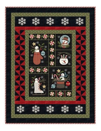 Quiltstof Flanel Snow Days Panel #2 - Bonnie Sullivan