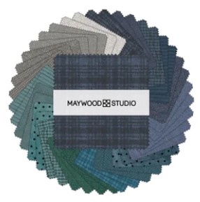 Charm Pack Woolies Flanel Stormy Seas - Maywood Studio