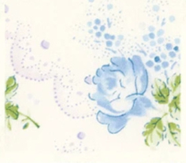 Quiltstof blauwe roosjes - Yuwa 541S13