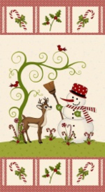 Quiltstof Panel  Reindeer Magic - Holly Hill Designs 8778P-44