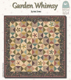 Quiltstof Garden Whimsy 8676-33 -  Hatched and Patched