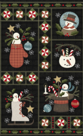 Quiltstof Flanel Snow Days Panel #2 - Bonnie Sullivan