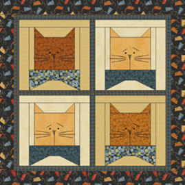 Quiltstof Cats N Bows 140919  - Cheryl Haynes