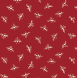 Quiltstof French Bee dark red by Renee Nanneman of Need'l Love