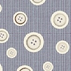 Quiltstof Make Do And Mend Buttons Blue, Benartex