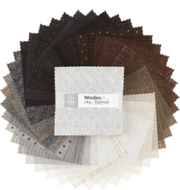 Charm Pack Woolies Flanel Neutrals- Bonnie Sullivan