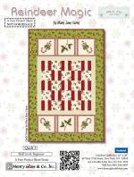 Quiltstof Panel  Reindeer Magic - Holly Hill Designs 8778P-44