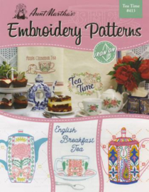 Tea Time - boekje met stitchery strijkpatronen