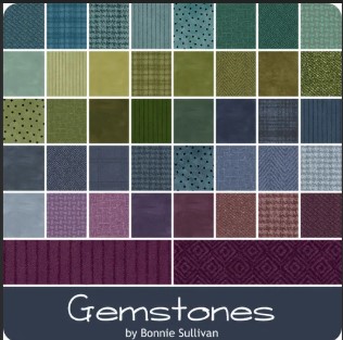 Charm Pak Woolies flanel Gemstone - Bonnie Sullivan