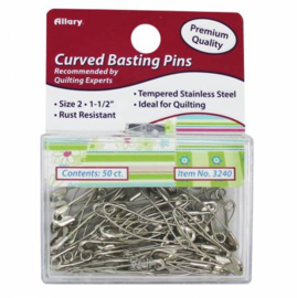 Curved Basting Pins 50 stuks