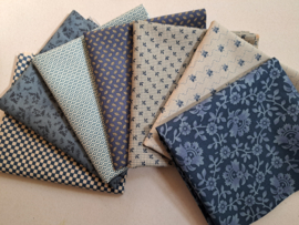 Quilt stofpakket blauw