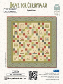 Quiltstof Home for Christmas - Hatched and Patched 2072-88