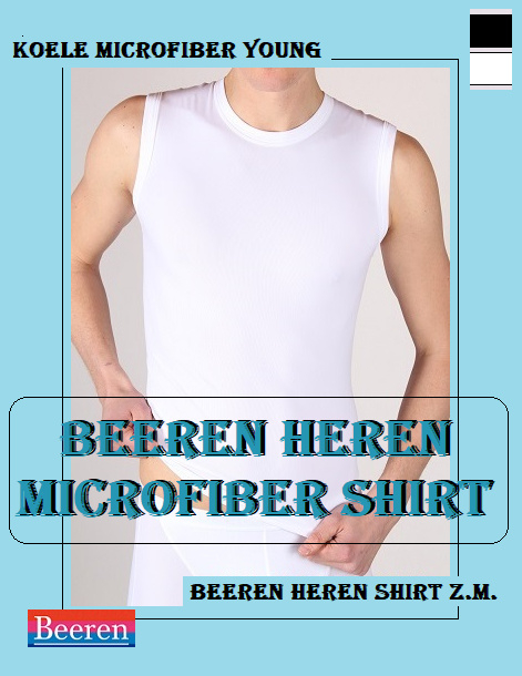 ACTIE: KOELE TACTEL MICROFIBER MOUWLOOS SHIRT WIT *BEEREN YOUNG  *bodyshirt
