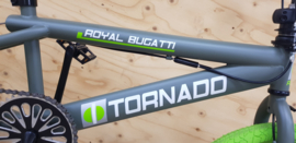 BMX Freestyle / Crossfiets BUGATTI TORNADO leger groen / groene banden