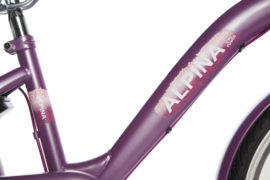 ALPINA GIRLPOWER MEISJESFIETS 20 INCH VIVID PURPLE MATT