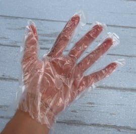 100 pcs wegwerp plastic handschoenen