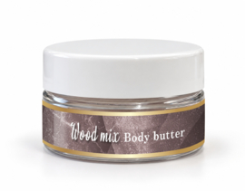 Doosje met mini's - 16 x 25ml - Body butter - Woodmix