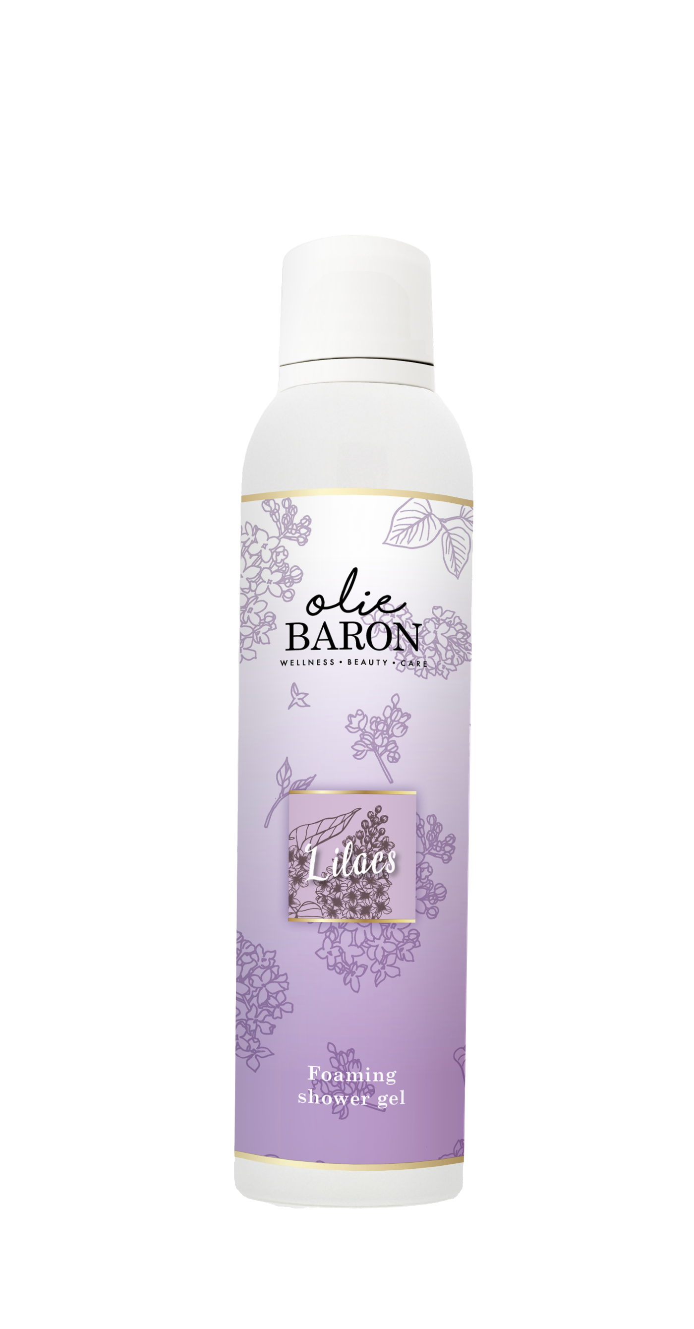 200 ml - Foaming shower gel - Lilac (Seringen)