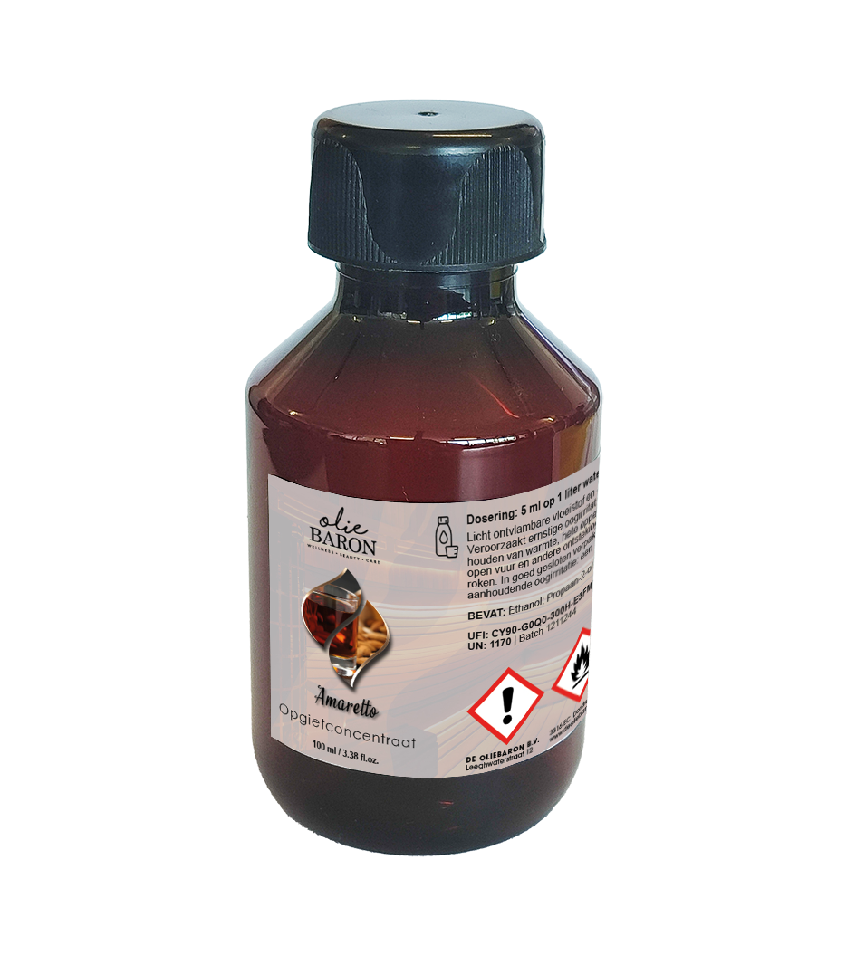 100 ml. - Amaretto - Opgietconcentraat / EXTRA GECONCENTREERD