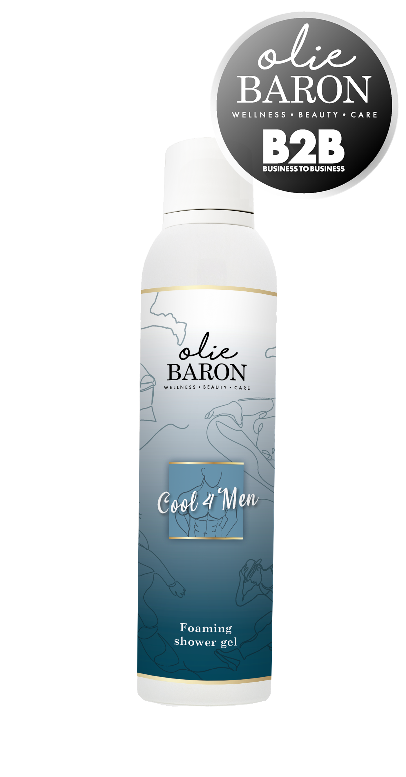 200 ml - Foaming shower gel - Cool4Men - (OMDOOS 6 stuks)