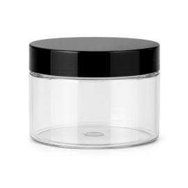 100 ml potje + glimmende zwarte deksel