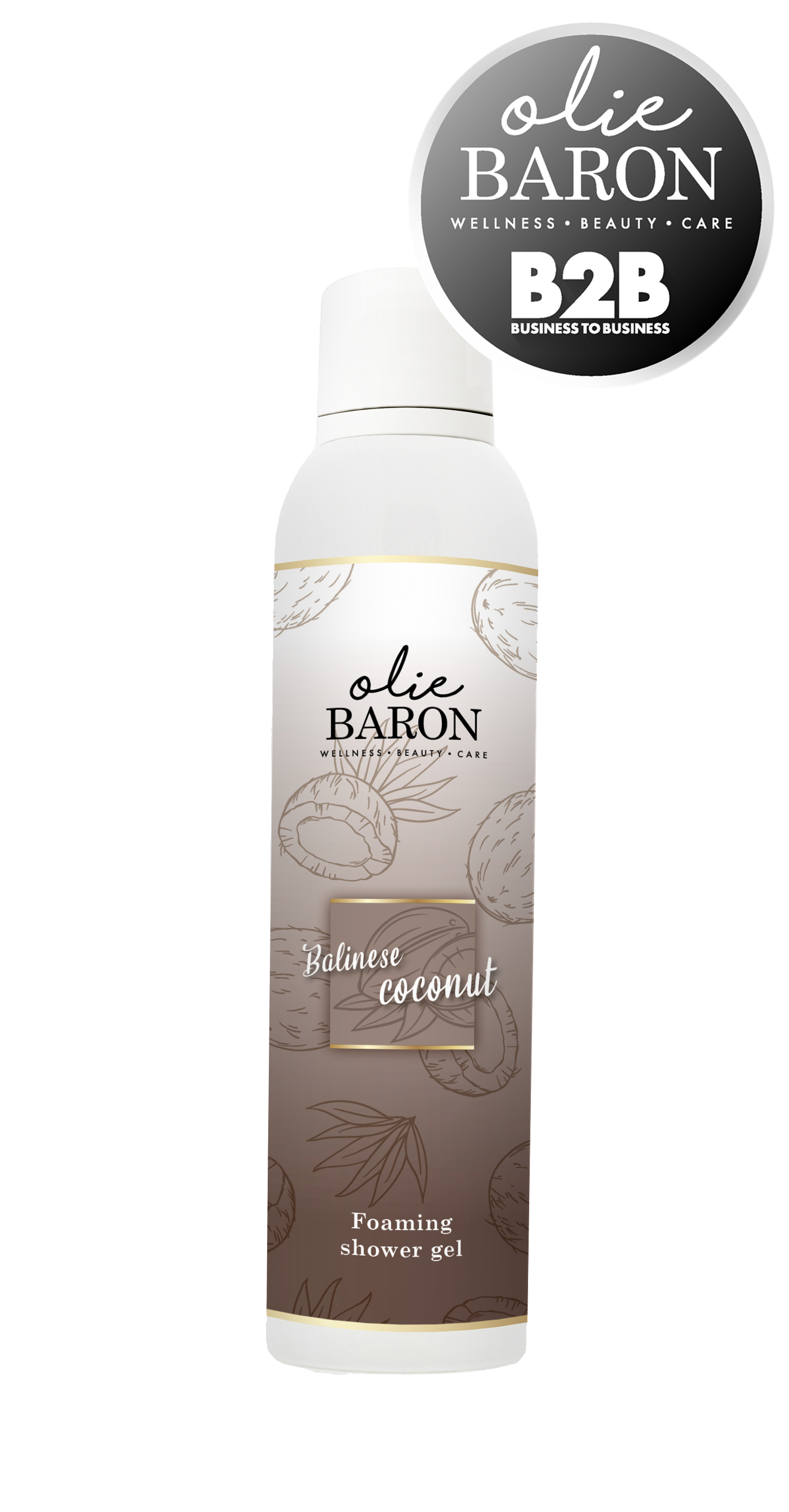 200 ml - Foaming shower gel - Balinese cocos - (OMDOOS 6 stuks)