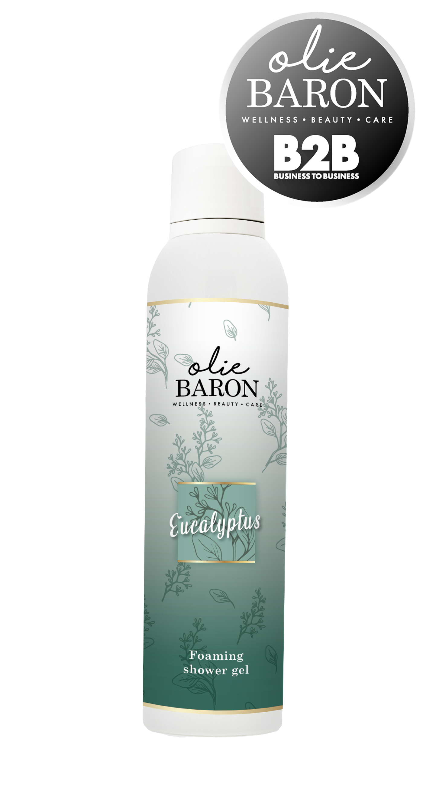 200 ml - Foaming shower gel - Eucalyptus - (OMDOOS 6 stuks)