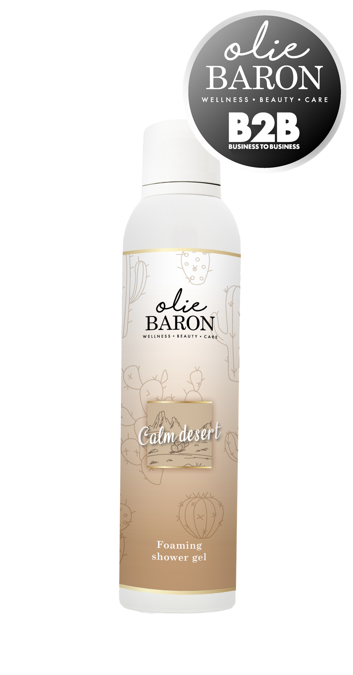 200 ml - Foaming shower gel - Calm desert (OMDOOS 6 STUKS)