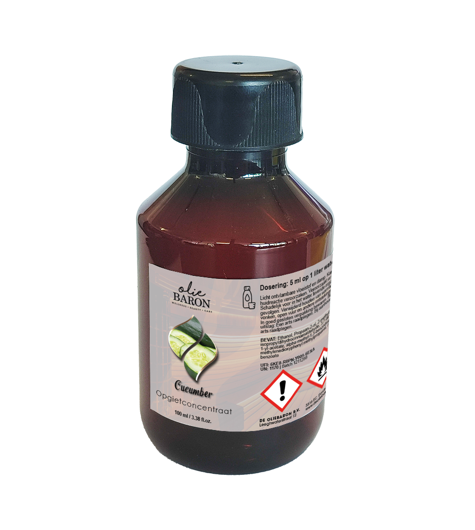 100 ml. - Cumcumber (Komkommer) - Opgietconcentraat / EXTRA GECONCENTREERD