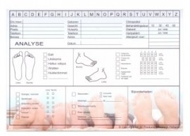 Voeten Analyse kaartjes 10 stuks