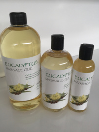 1 ltr. Eucalyptus massage olie + pomp (5=4)