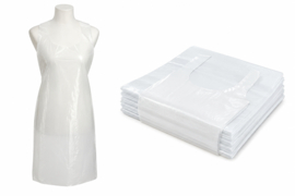 Plastic schorten (100stuks) WIT