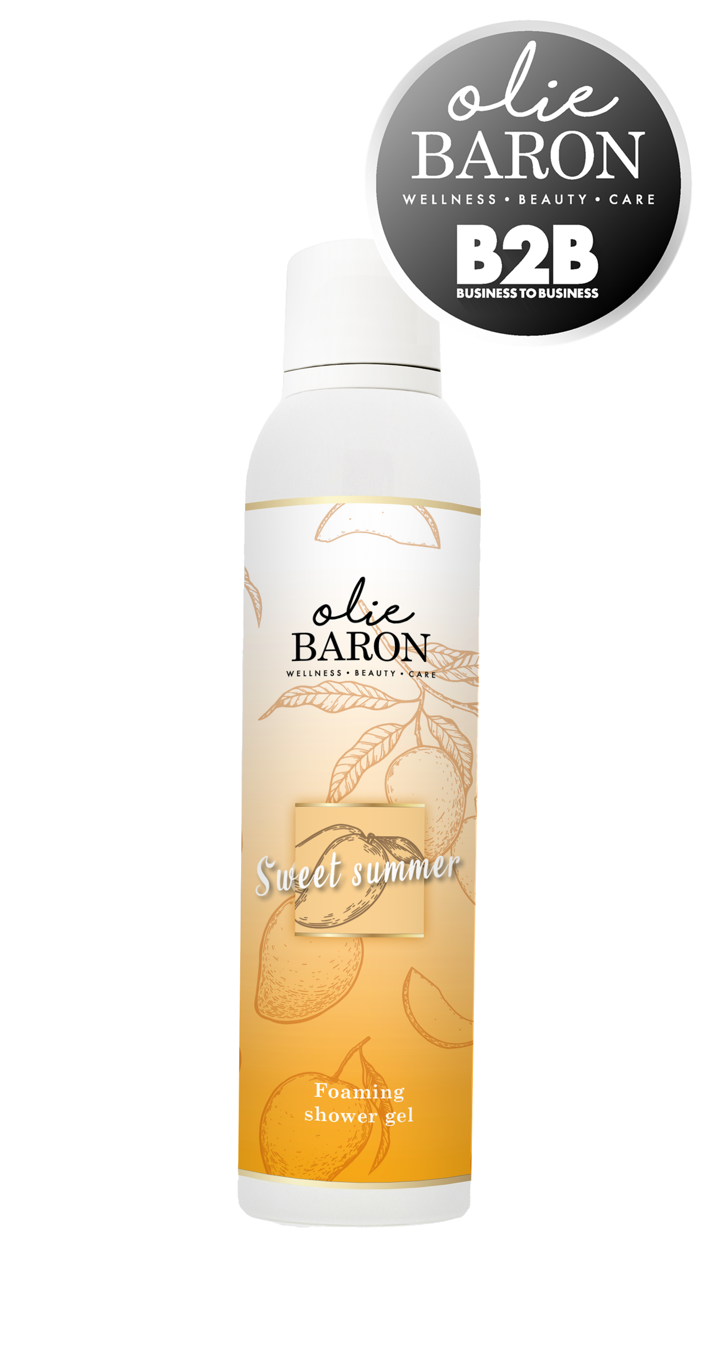 200 ml - Foaming shower gel - Sweet summer - (OMDOOS 6 stuks)