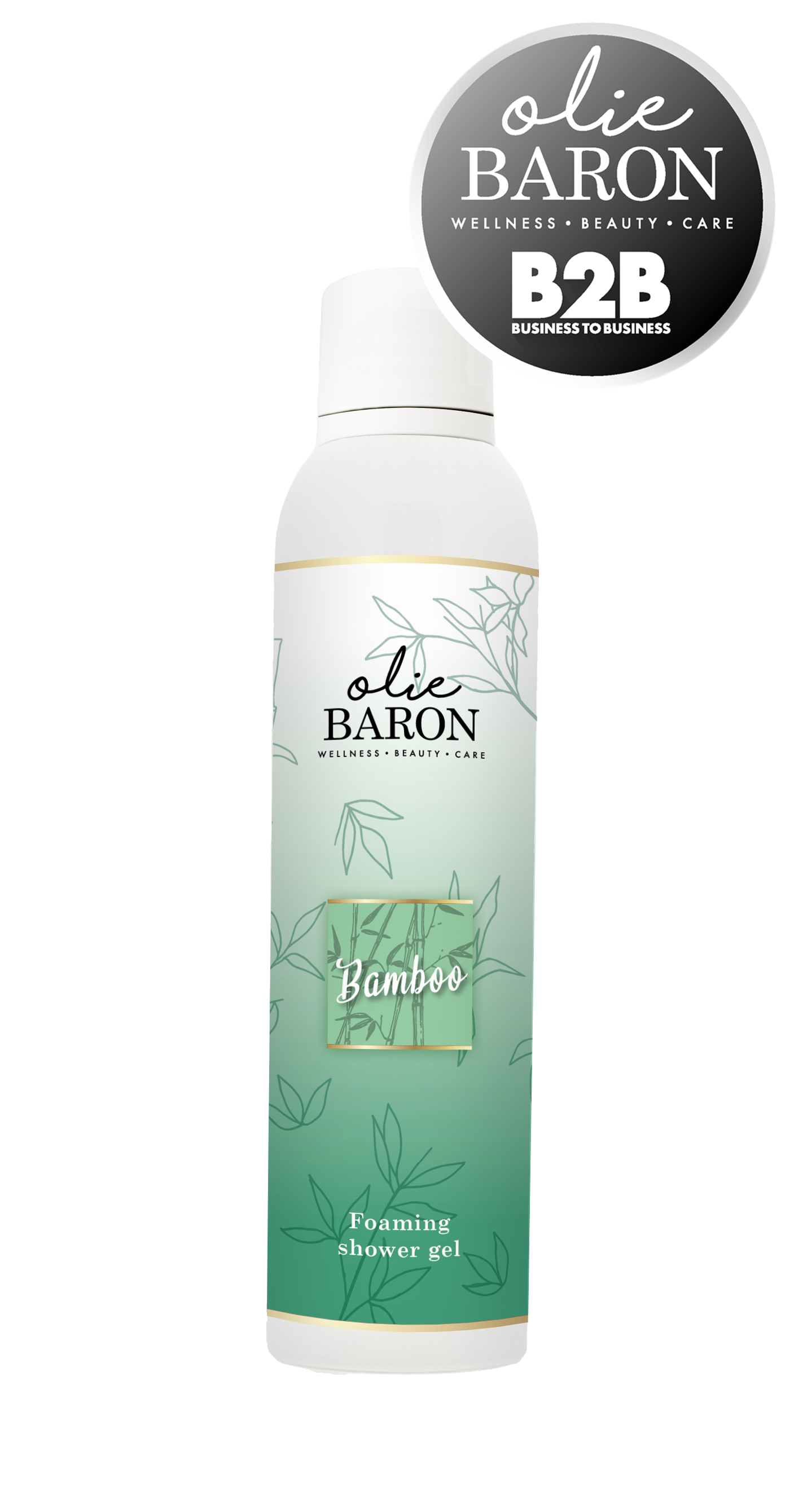 200 ml - Foaming shower gel - Bamboo (OMDOOS 6 STUKS)