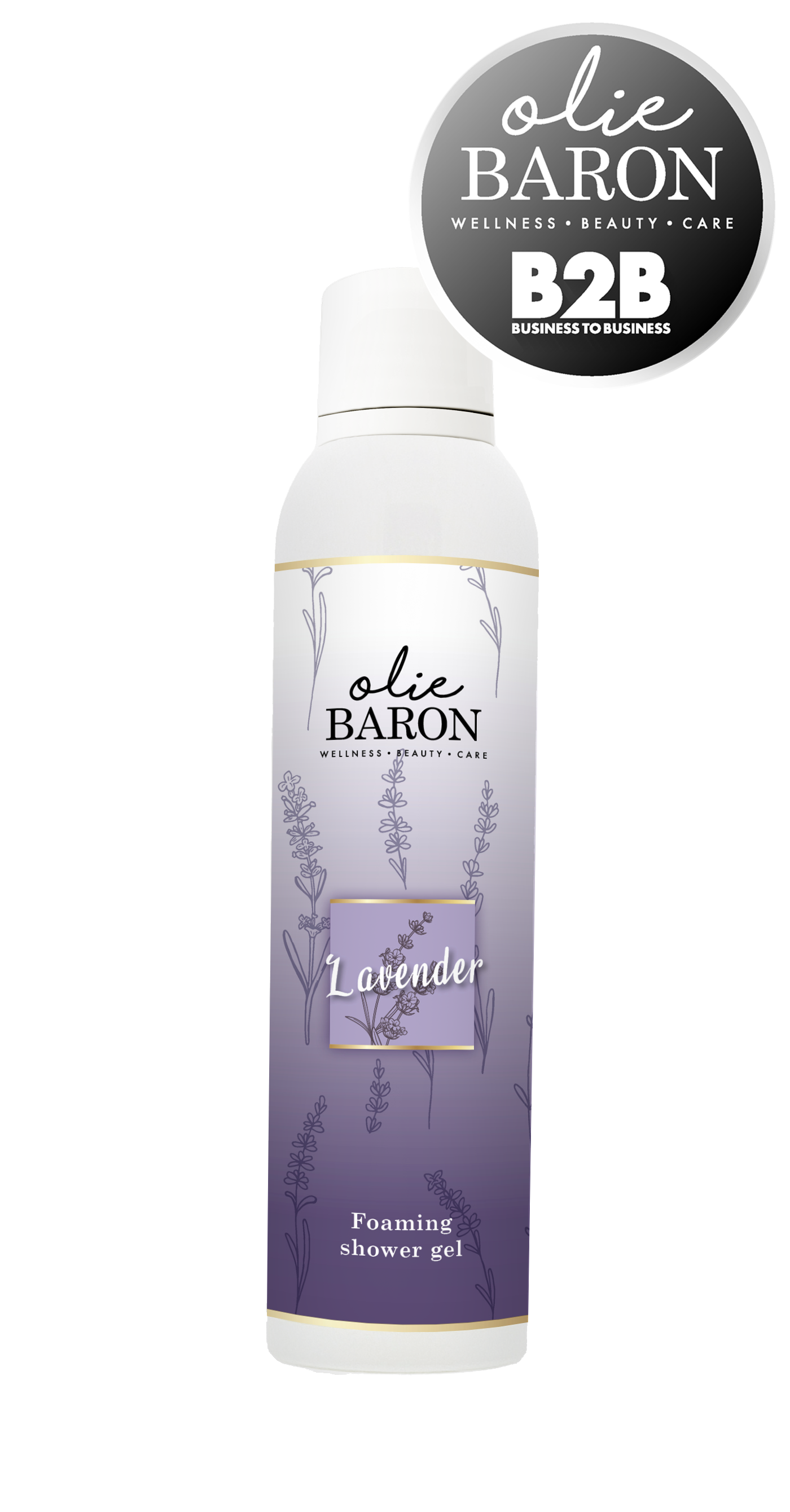 200 ml - Foaming shower gel - Lavender - (OMDOOS 6 stuks)