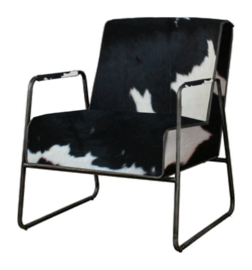 Santo fauteuil in diverse soorten koeienhuid