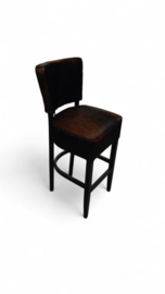 Bistro barkruk in bruin tricolor koeienhuid