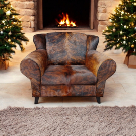 Bommel , loveseat in exotic koeienhuid