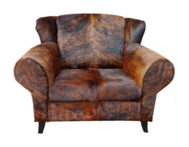 Bommel , loveseat in exotic koeienhuid