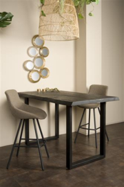 Ultimo Bartafel zwart 160 cm