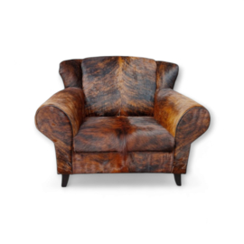 Bommel , loveseat in exotic koeienhuid