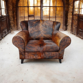 Bommel , loveseat in exotic koeienhuid