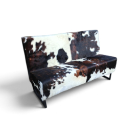 Antonis eetbank  b160cm x h100cm , tricolor koeienhuid