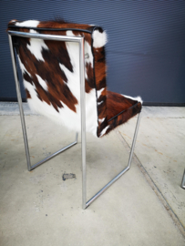 6x Harvink stoel  Point in tricolor koeienhuid