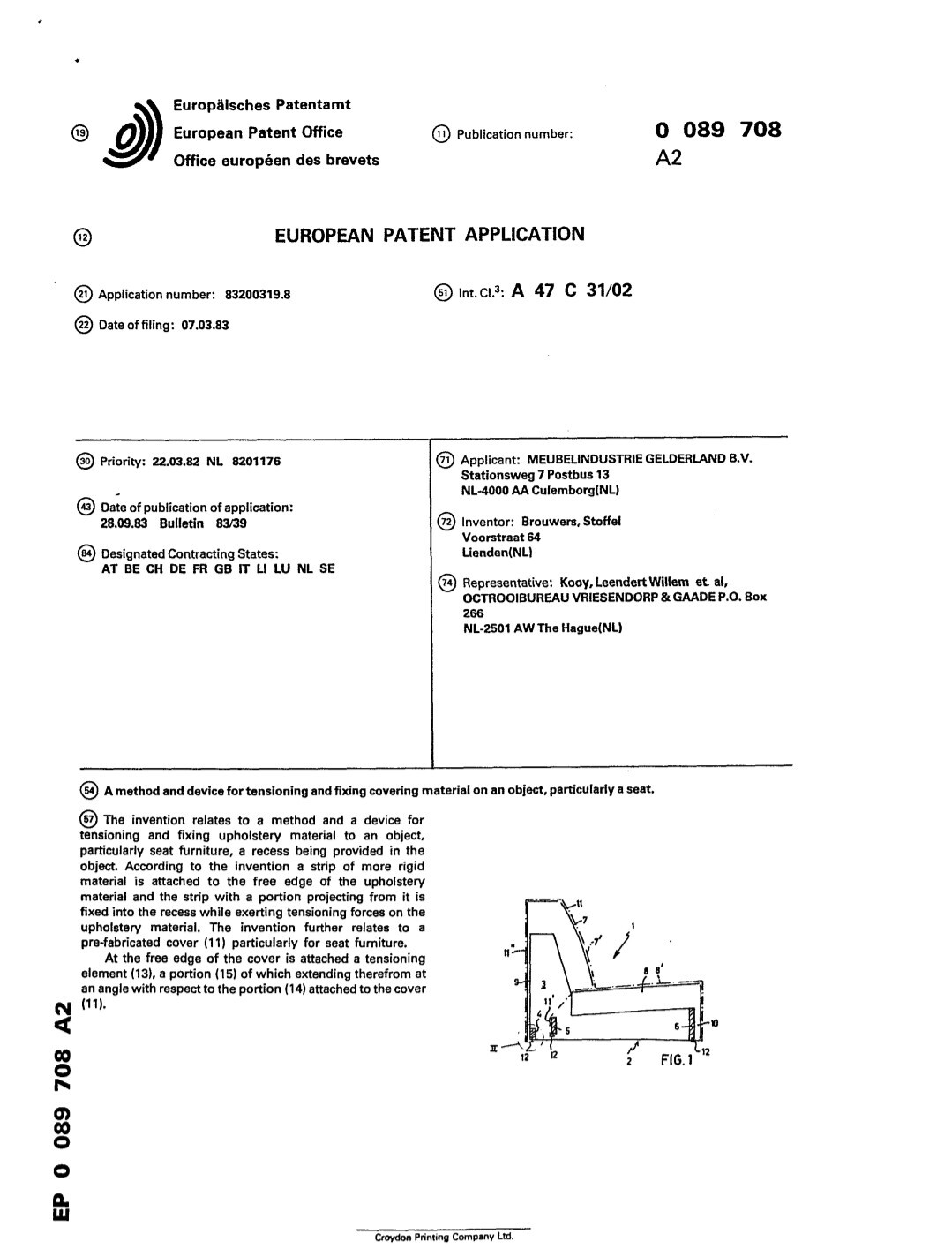 stripstoffeerdsysteem patent