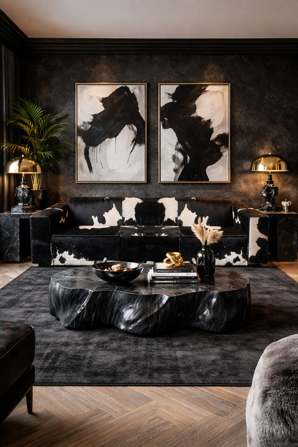 Willem koeienhuid bank